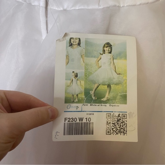Mary’s Bridal | NWT White Formal Girl’s Dress| Size 10 - Picture 6 of 9
